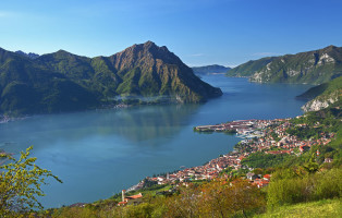 Ceratello, pogled na Lovere in čez jezero Iseo